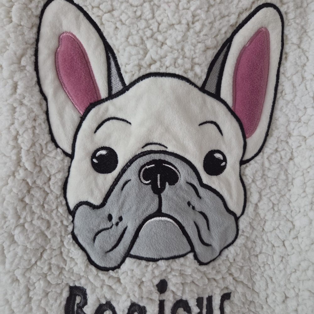 Secret Treasures Cream Bull Dog Sleep Sweater - Picture 2 of 5